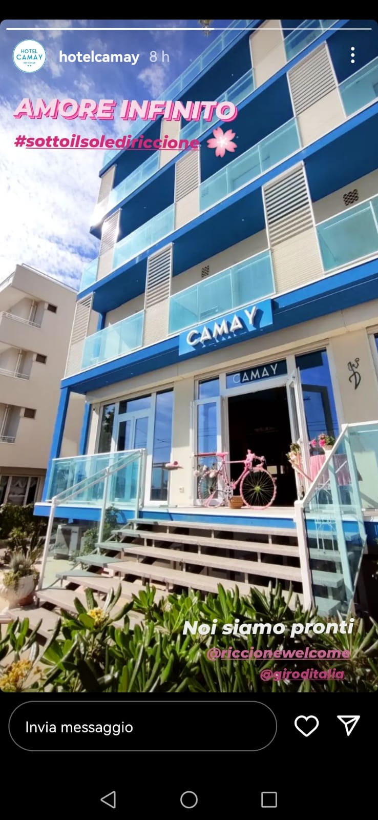 Riccione In Rosa per il Giro D'italia .. anche Hotel Camay ovviamente