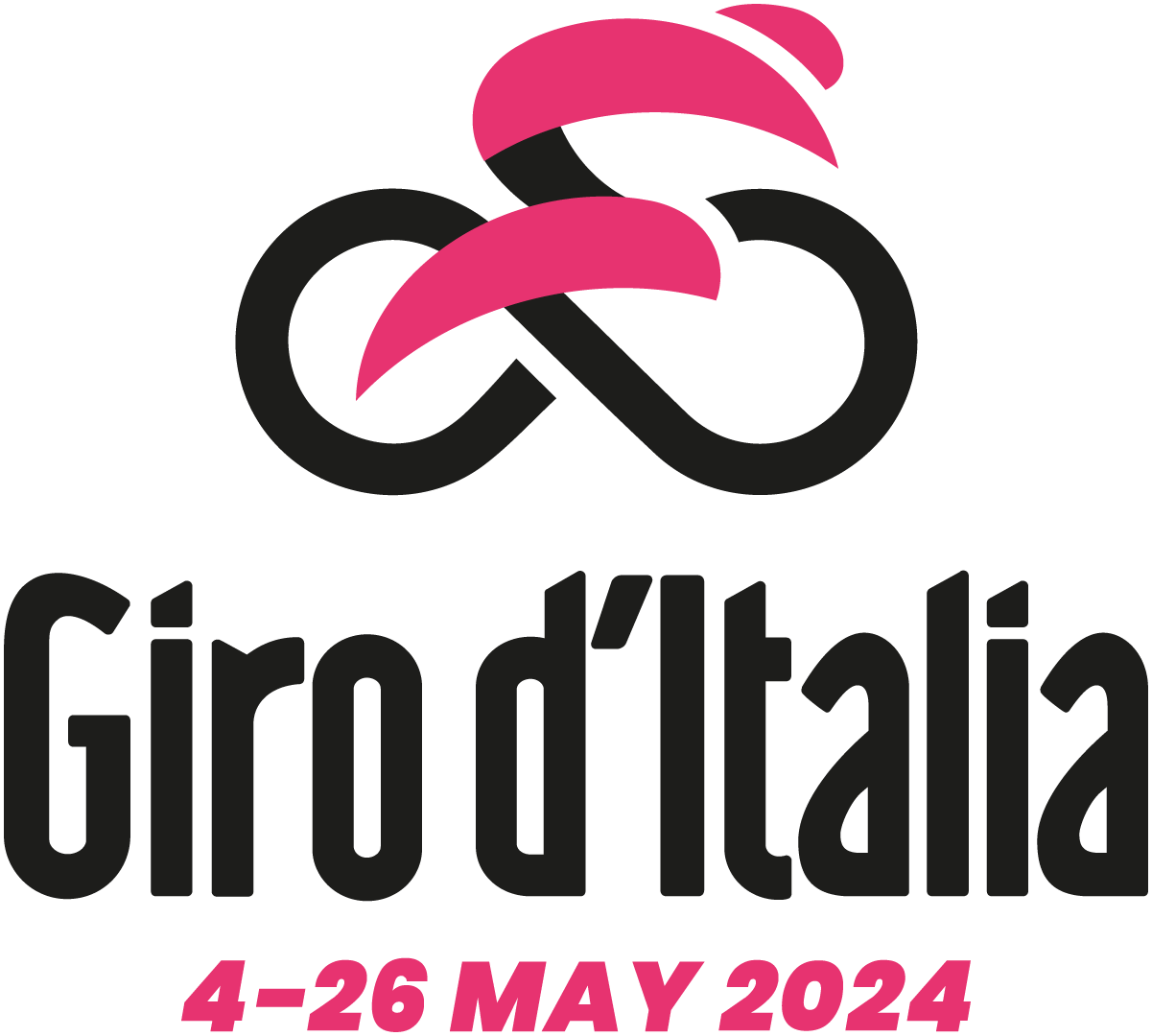 Logo giro Riccione Tappa 13 del Giro d Italia 2024 Riccione Cento